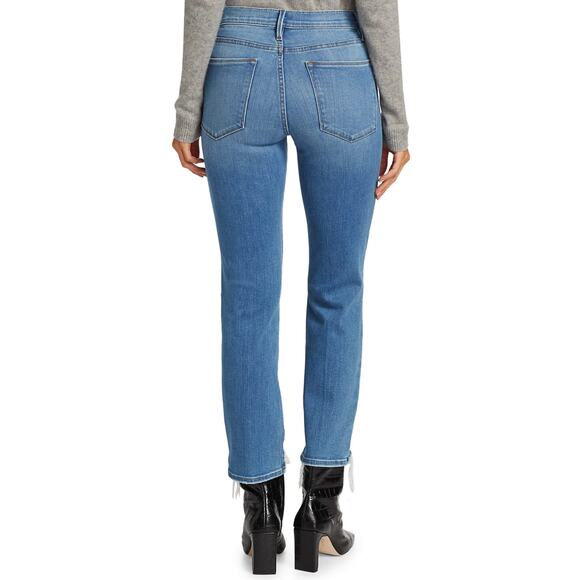FRAME Le High Straight Step Hem Jeans - Picture 1 of 13